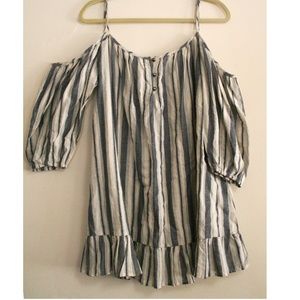 Off the shoulder, summer dress, with ruffle